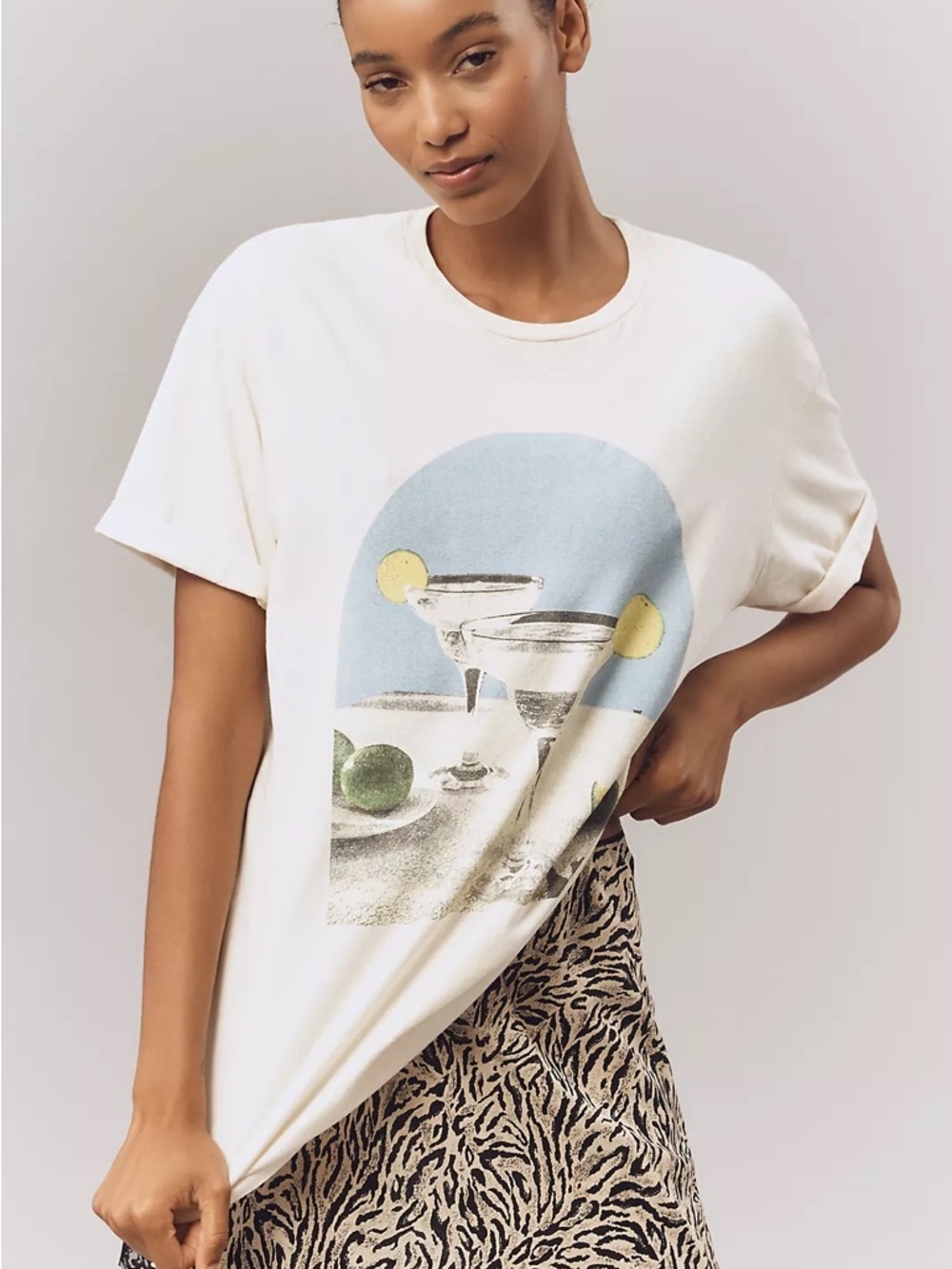 NWOT By Anthropologie Margarita Oversized Graphic Tee Size Medium